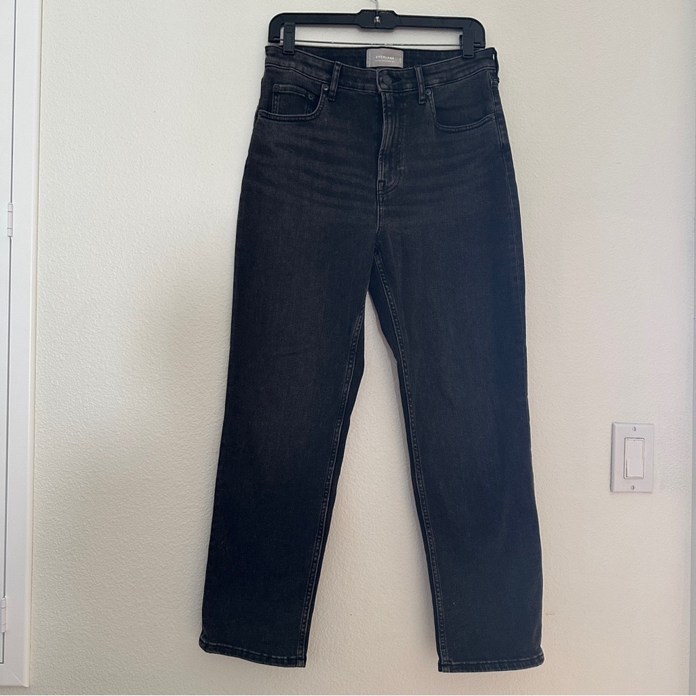 Everlane Charcoal The High-Rise Straight Jeans